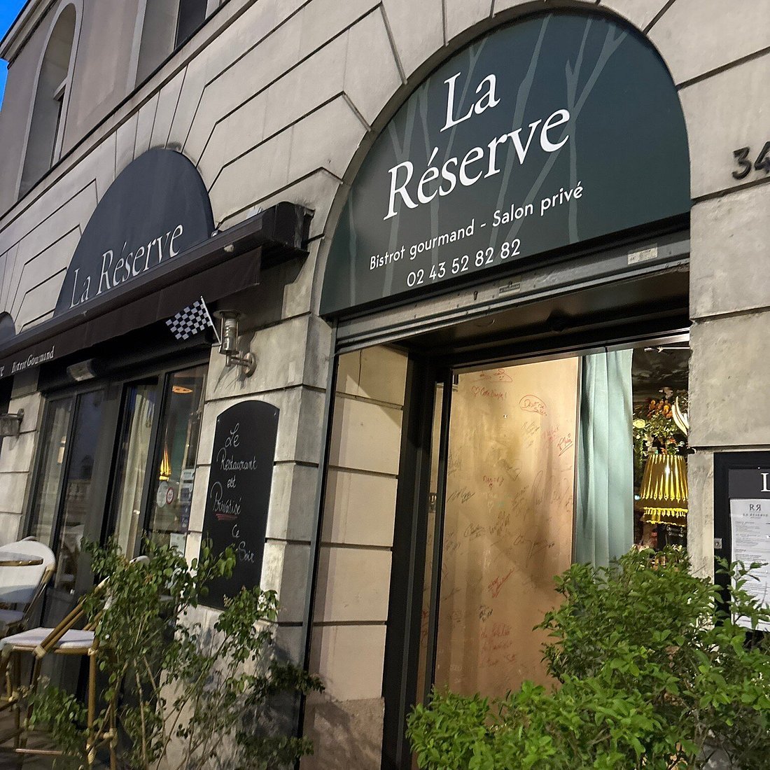 La Reserve restaurant in Le Mans