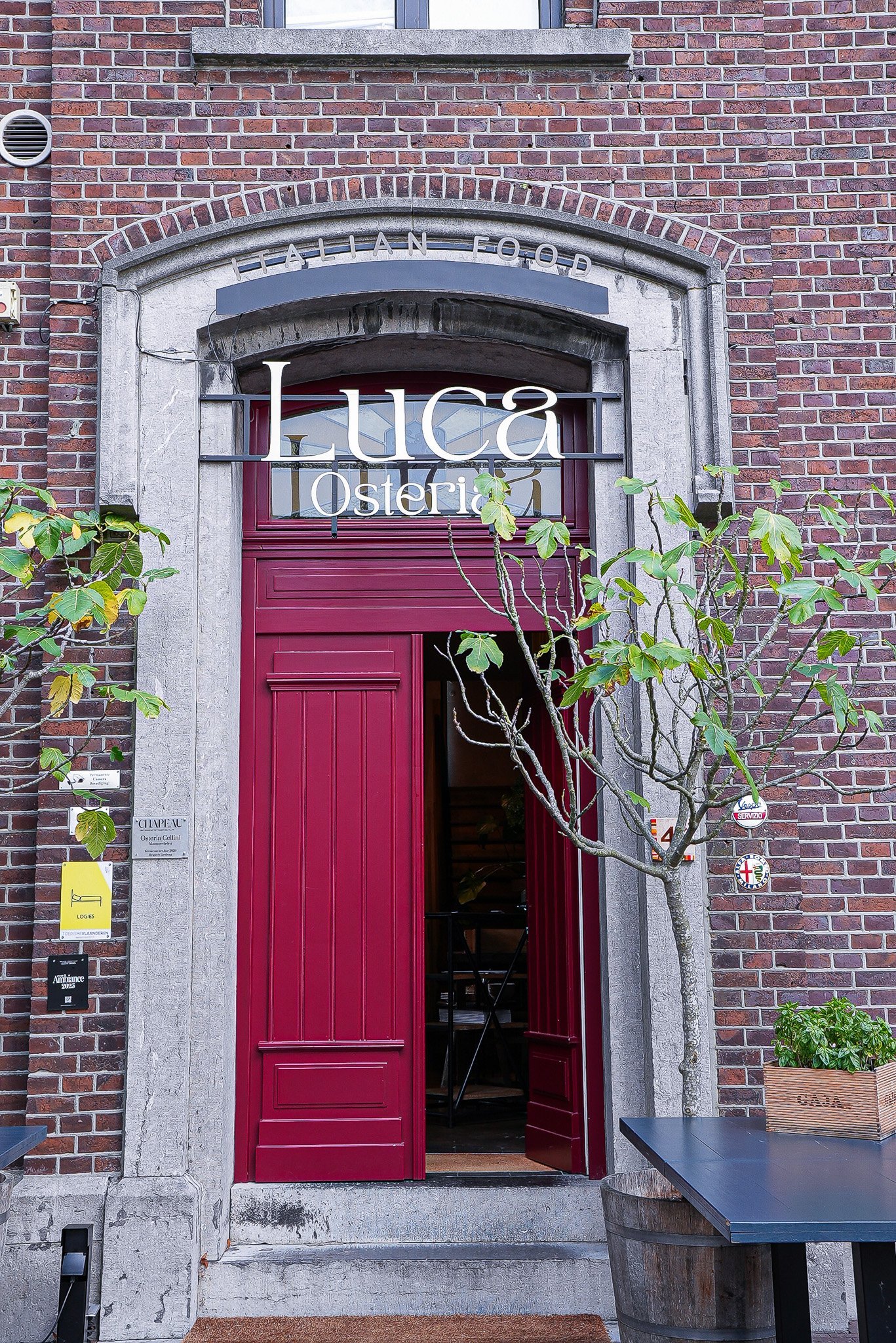 Osteria Luca restaurant in Maasmechelen, Belgium
