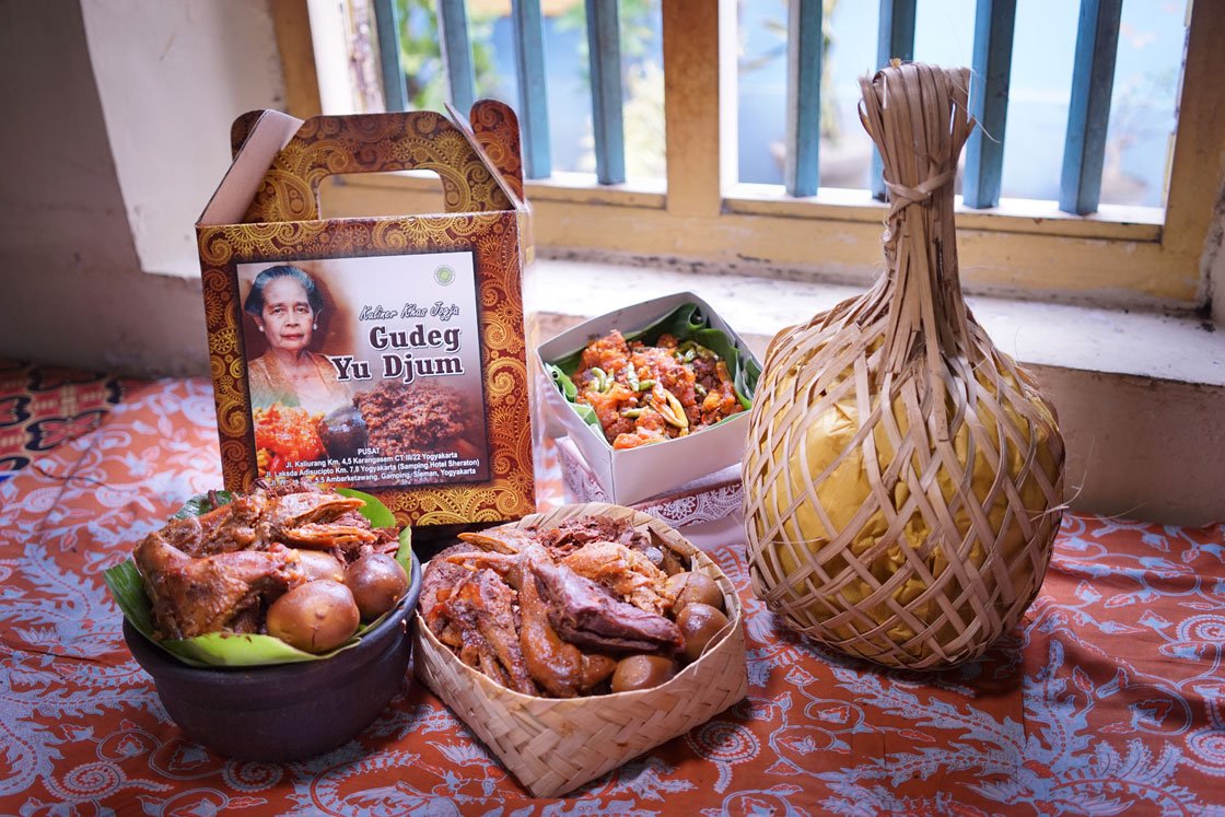 Gudeg Yu Djum restaurant in Yogyakarta, Indonesia