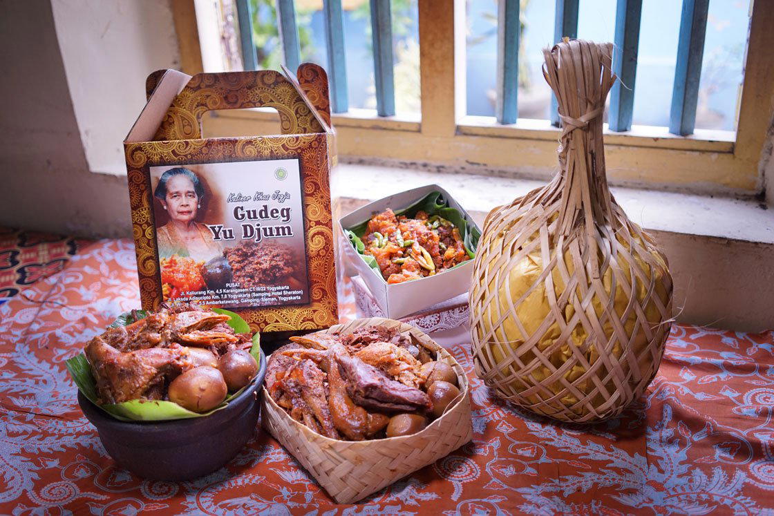 Gudeg Yu Djum restaurant in Yogyakarta, Indonesia