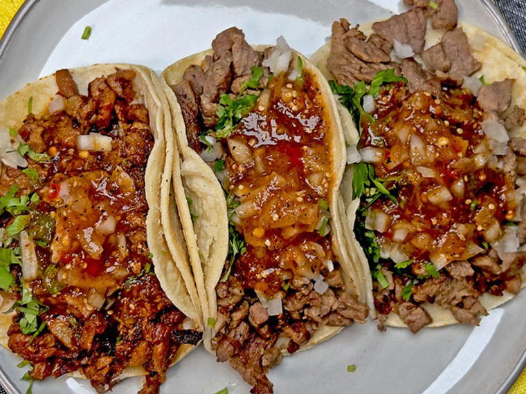 Tacos de la santa cruz, Puerto Vallarta, Mexico