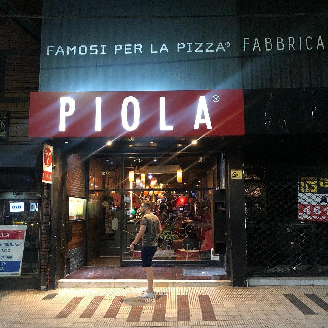 Piola restaurant in Buenos Aires, Argentina