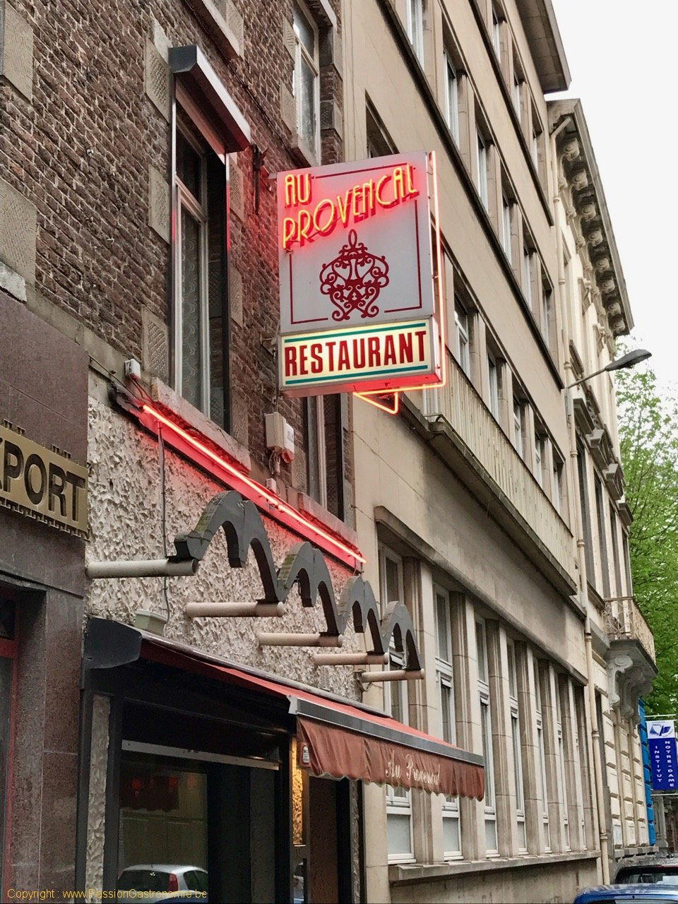 Au Provençal restaurant in Charleroi, Belgium