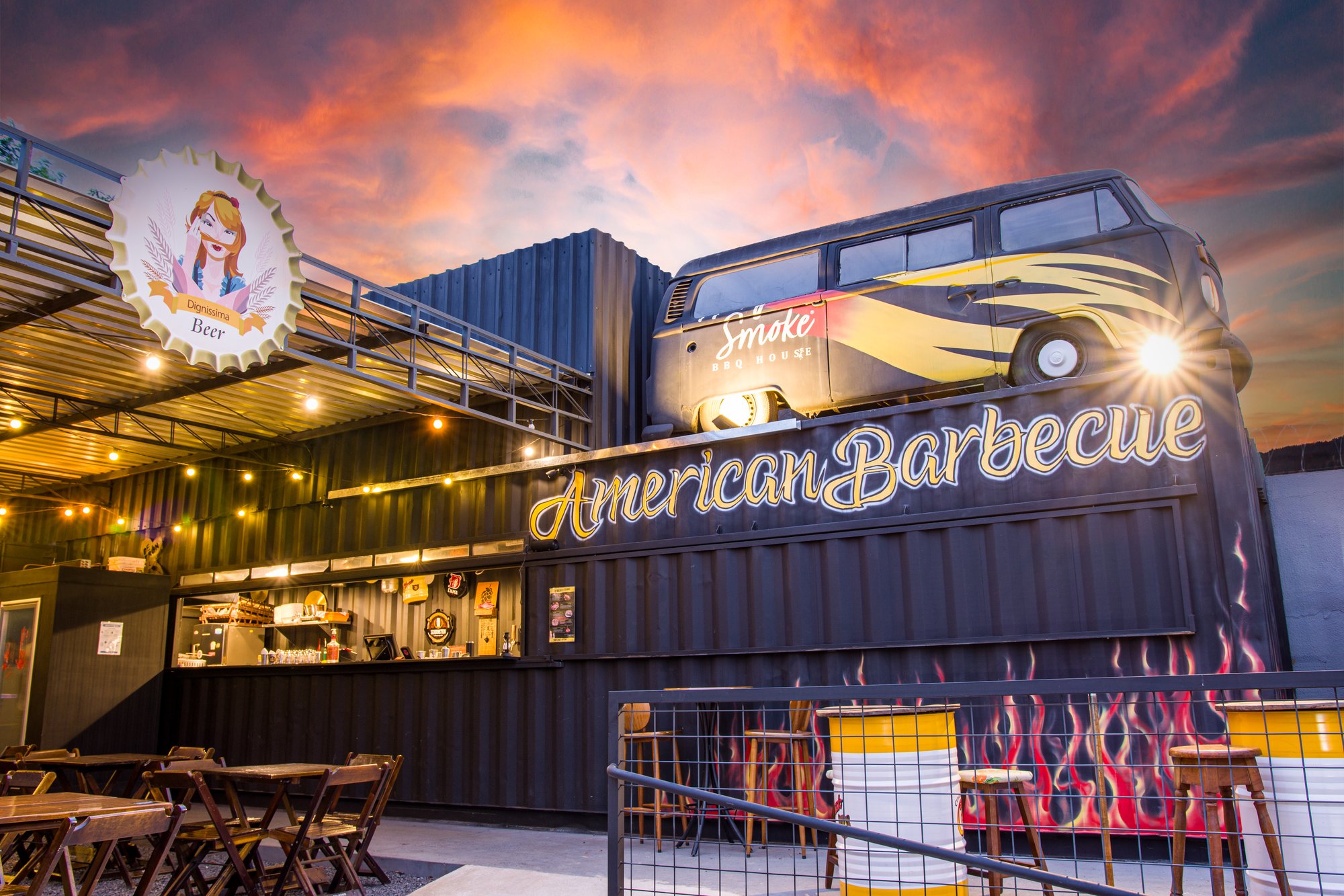 Dignissima Beer & Smoke restaurant in Bauru, Brazil