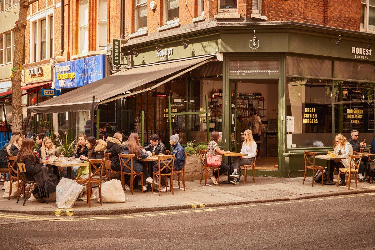Honest Burgers Oxford Circus restaurant in London, United Kingdom