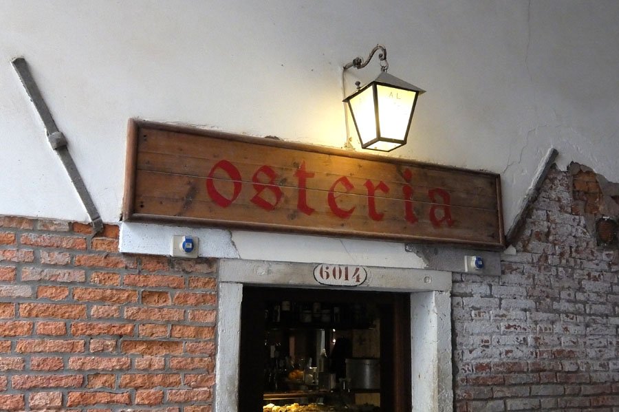 Osteria Al Portego restaurant in Venice, Italy