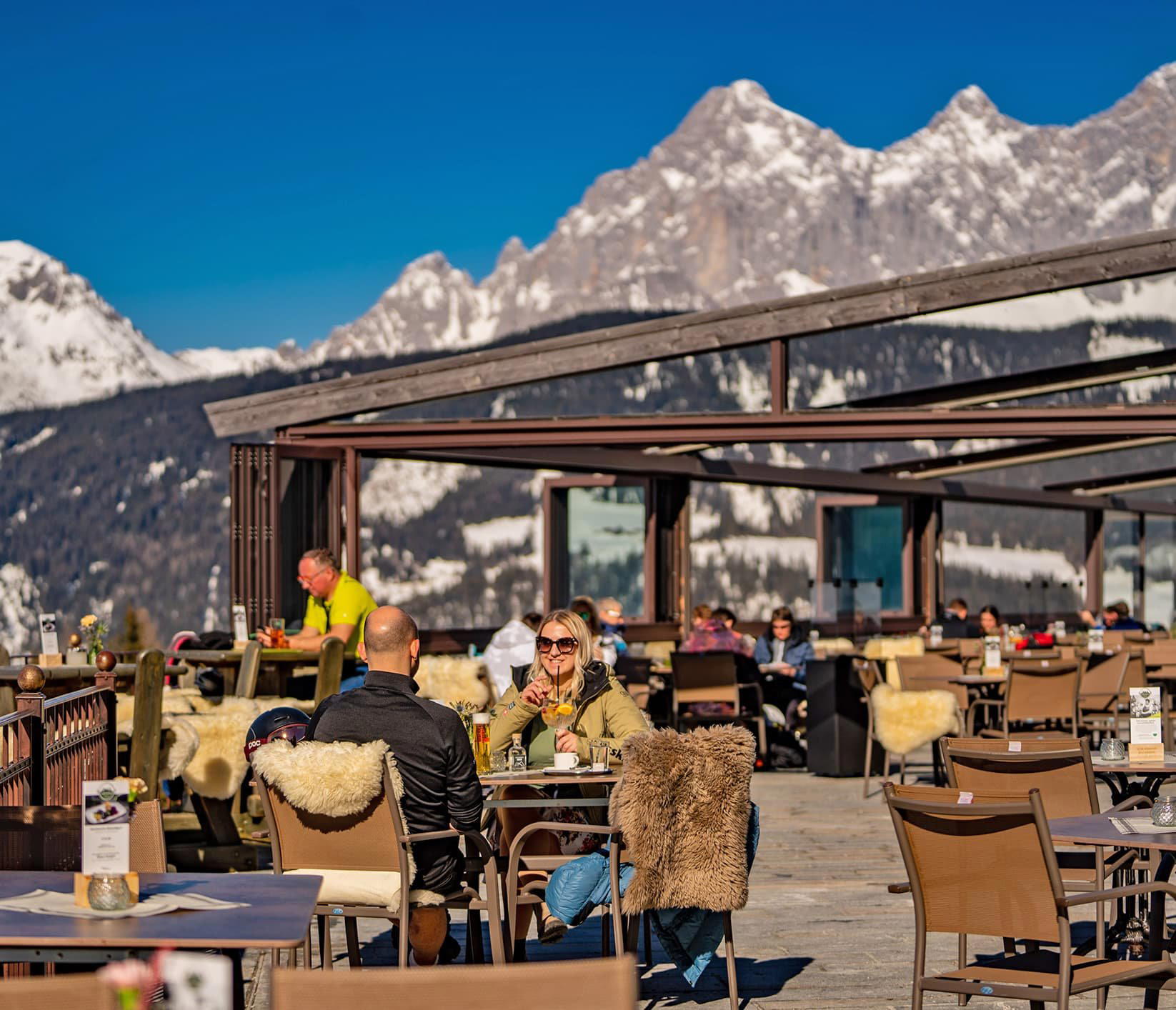 REITERALMHÜTTE restaurant in Schladming, Austria