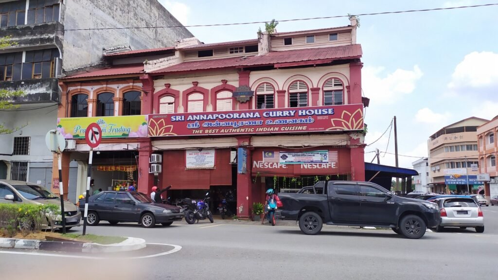 Sri Annapoorana Curry House restaurant in Taiping, Malaysia