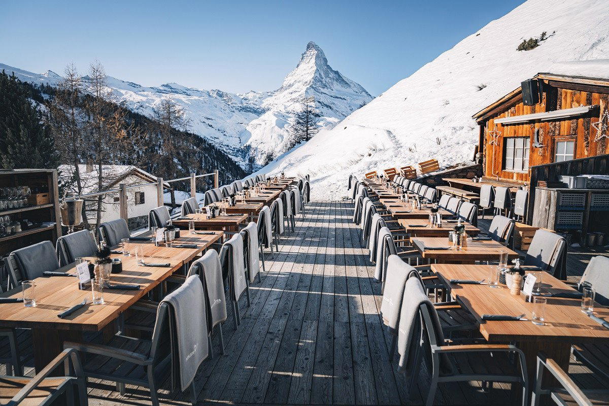 Adler Hitta restaurant in Zermatt, Switzerland