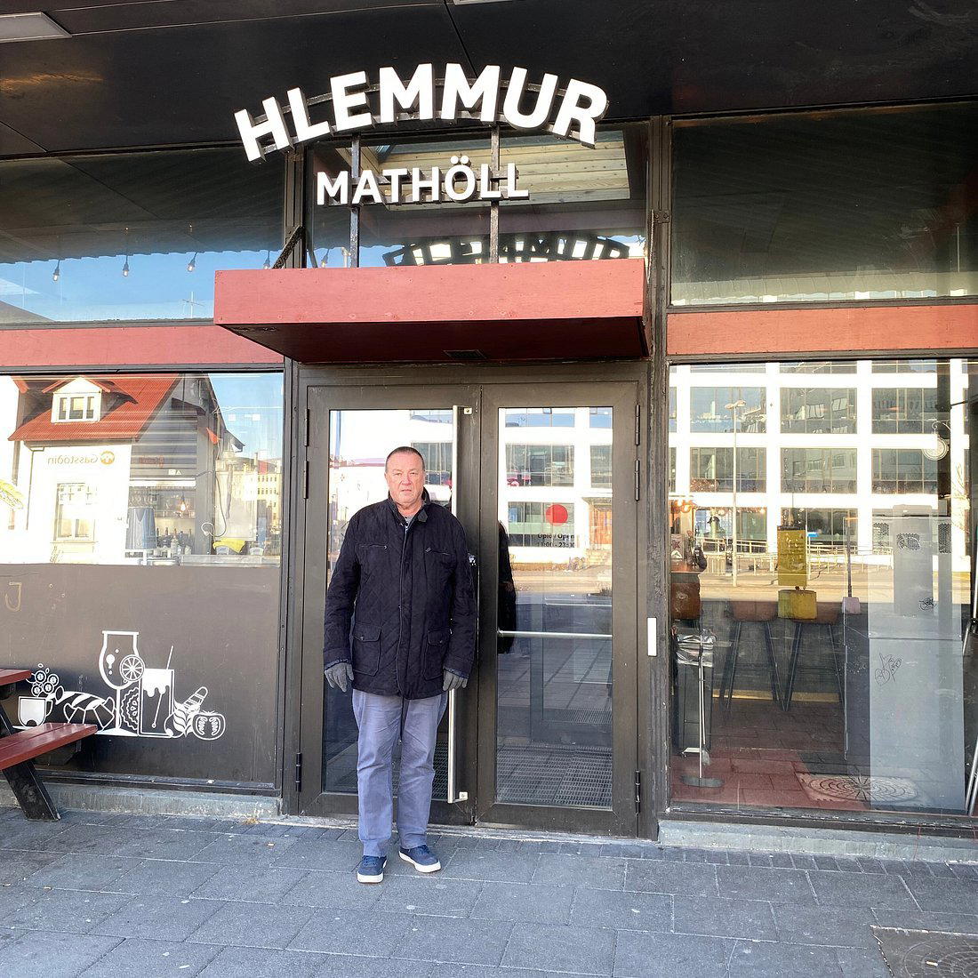 Hlemmur Mathöll restaurant in Reykjavík, Iceland