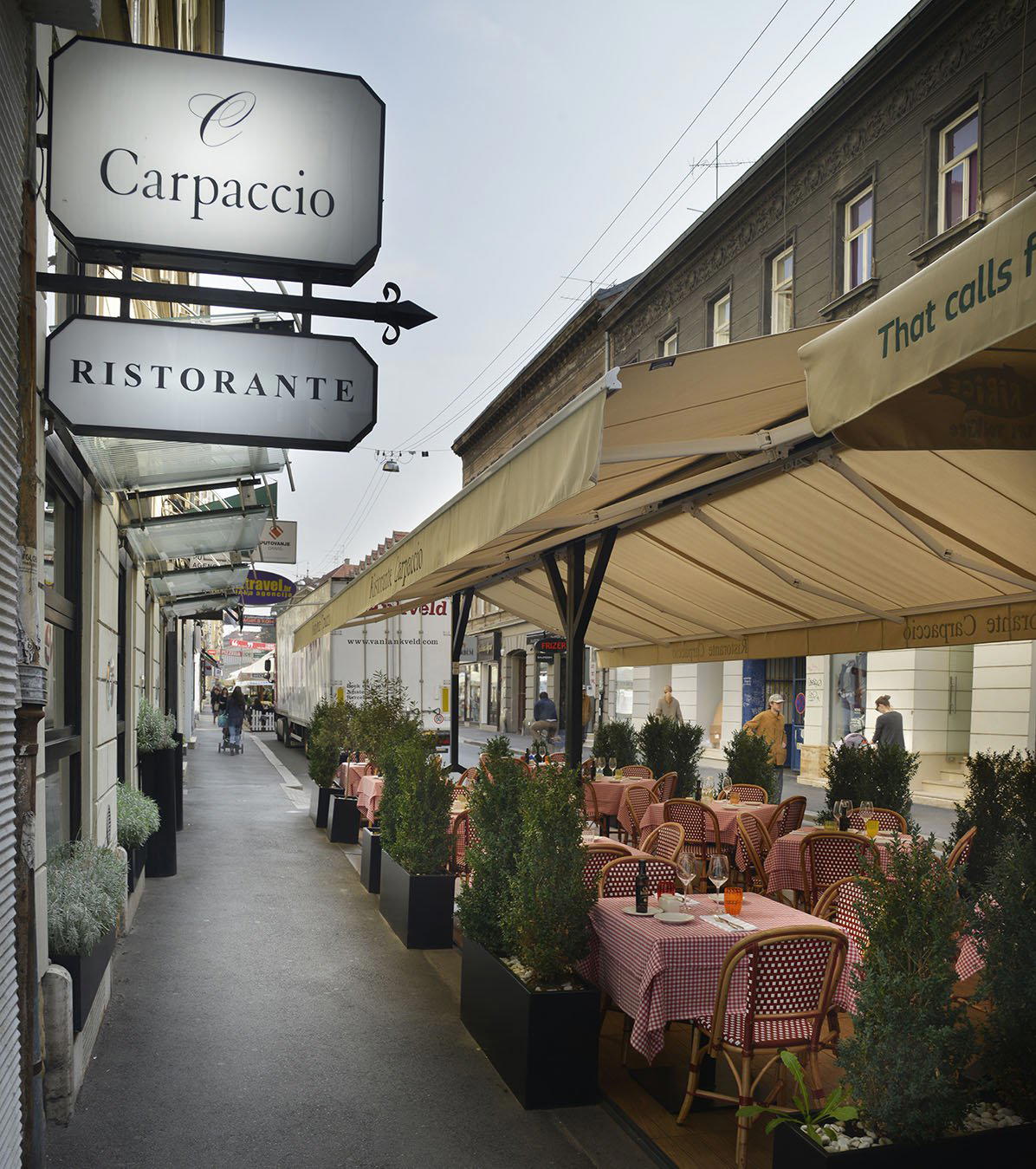 Carpaccio restaurant in Zagreb, Croatia