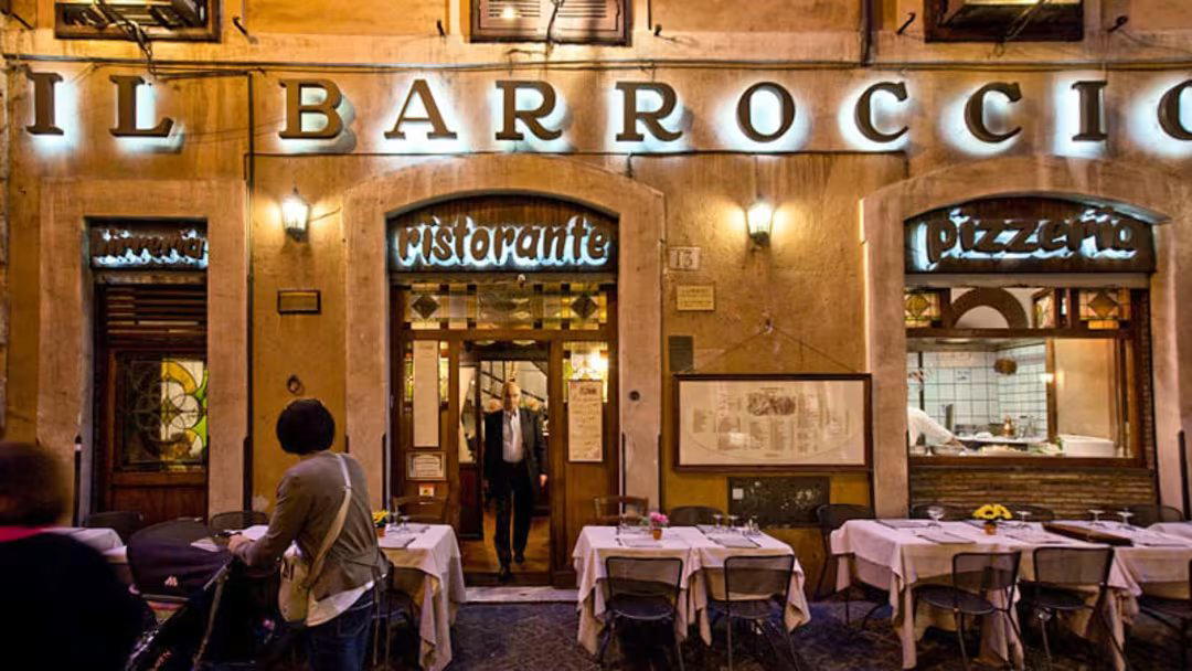 Il Barroccio restaurant in Rome, Italy