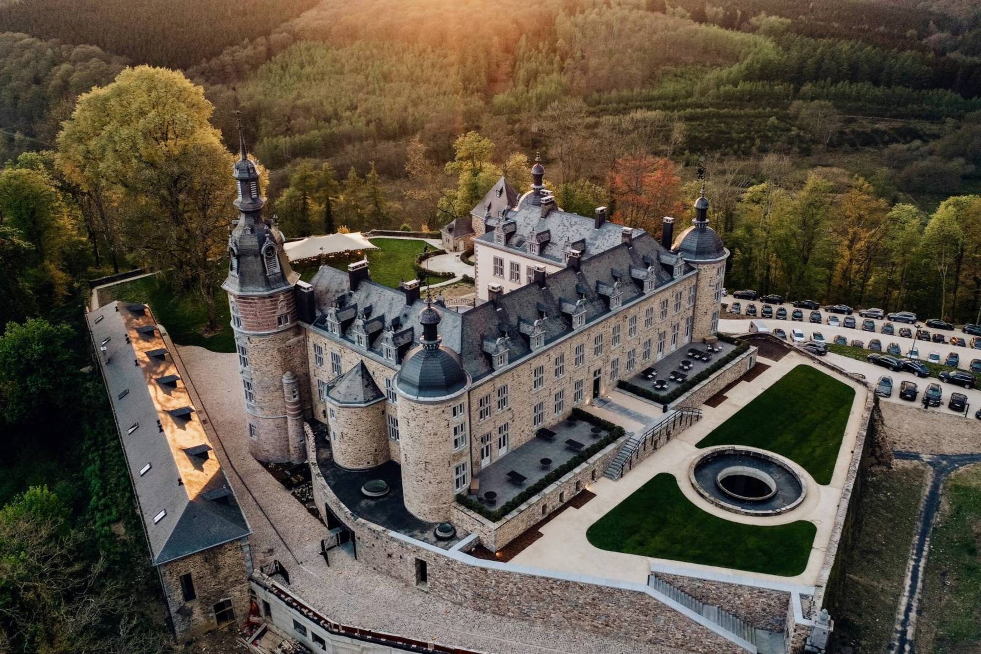 Château de Mirwart restaurant in Saint-Hubert, Belgium