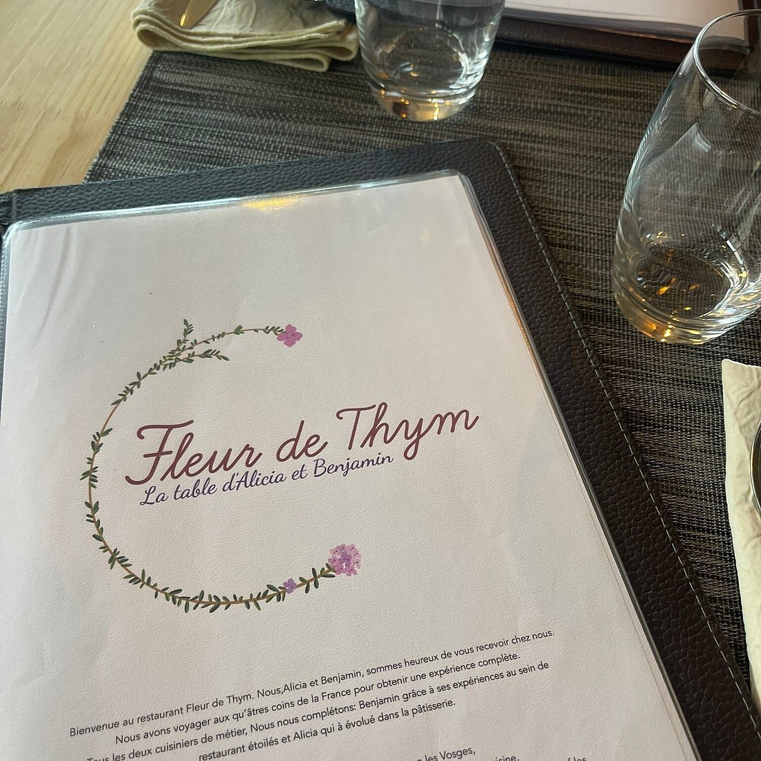 Fleur de Thym restaurant in Thaon Les Vosges