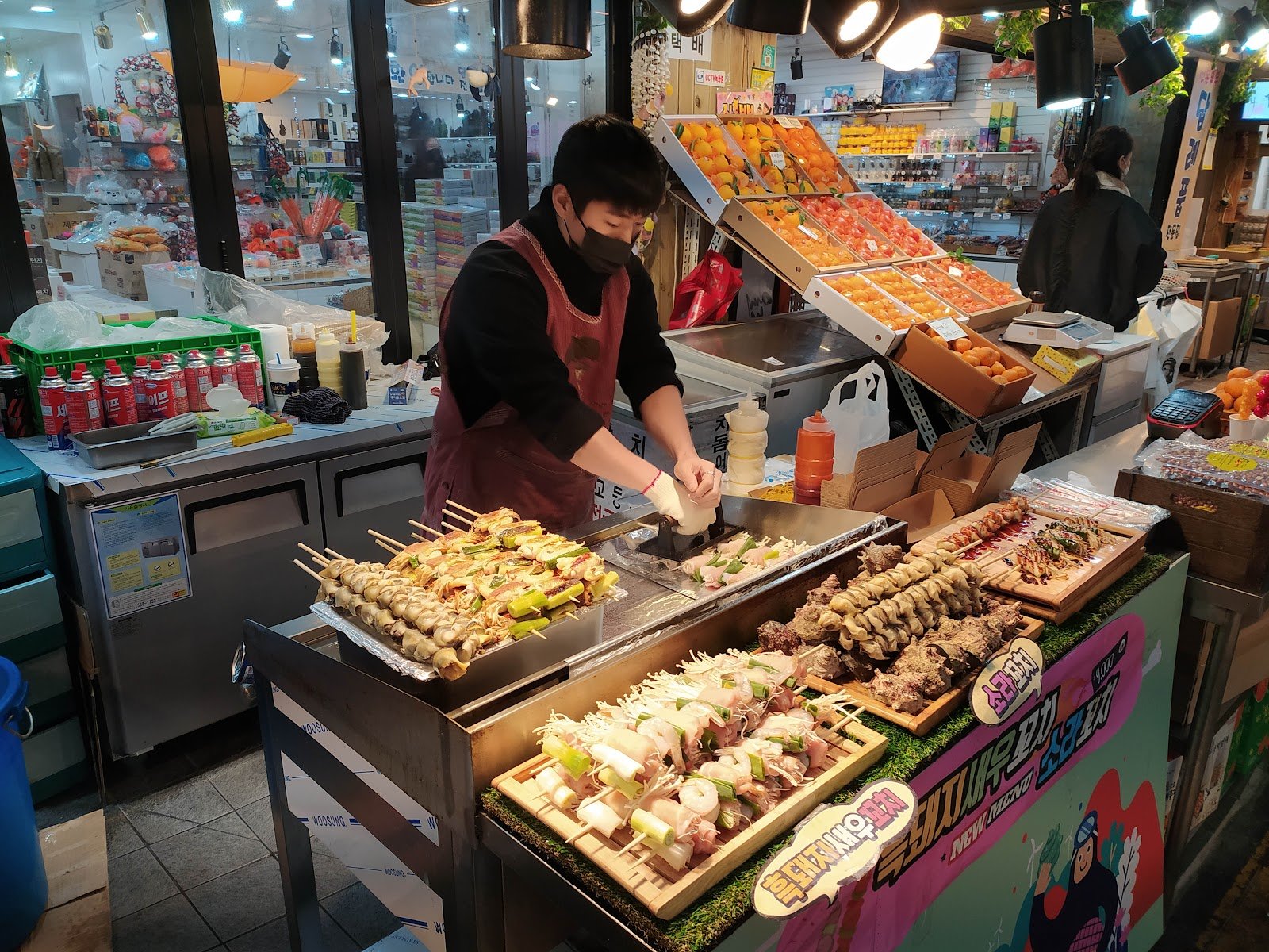 Jeju Korea black pork BBQ Nammaene Seogwipo Maeil Olle Market, Seogwipo, South Korea