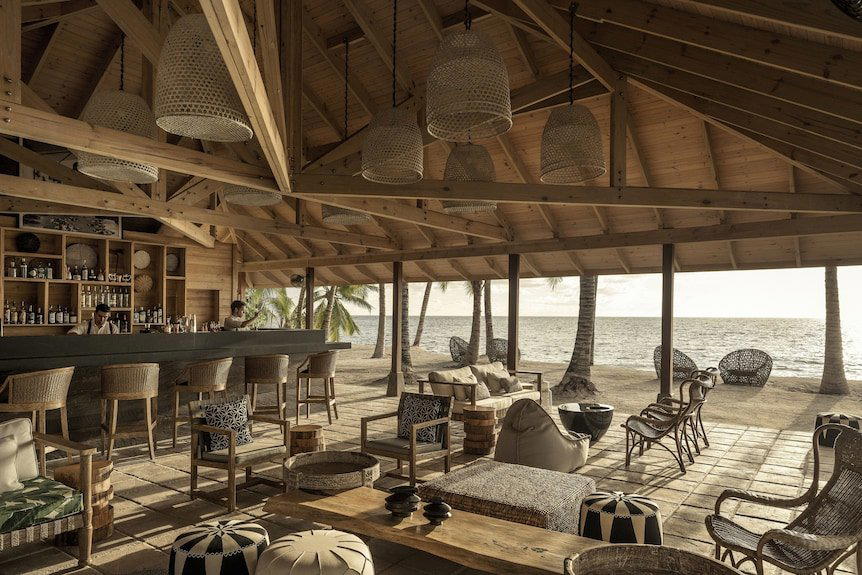 Ahi restaurant in Desroches Island
