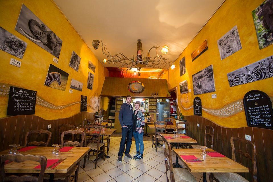 Au Clair de Lune restaurant in Grenoble, France