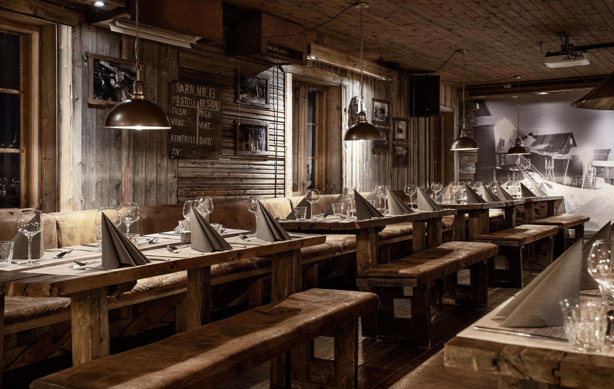 Gruvelageret restaurant in Svalbard
