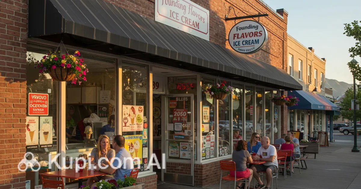 Brooker's Founding Flavors Ice Cream, Provo UT, Restaurant in Provo
