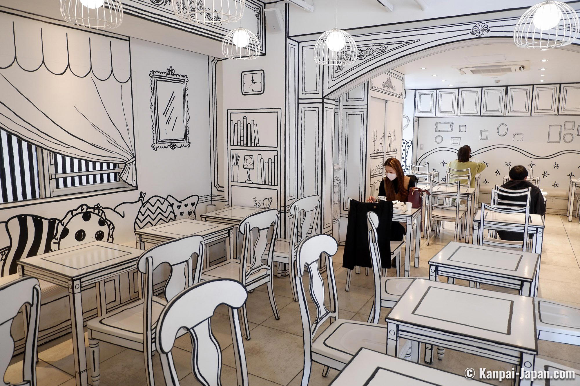 2D Cafe restaurant in Tokyo, Japan