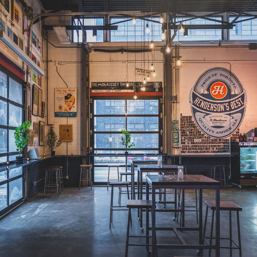 Henderson Brewing co restaurant in Toronto, Canada