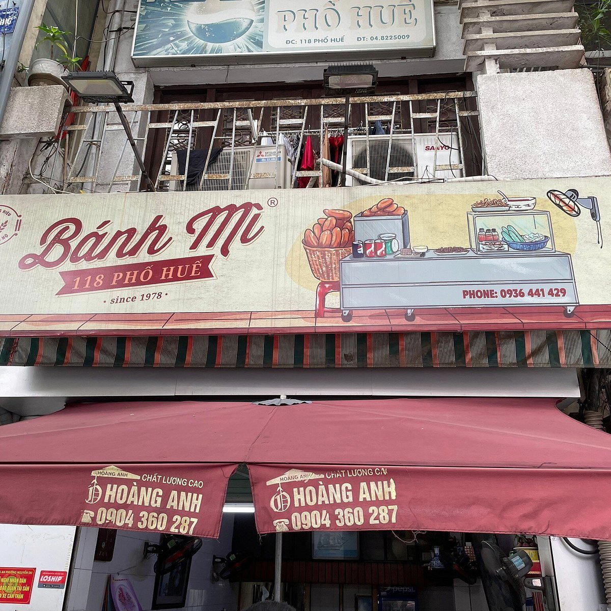 Bánh Mỳ Phố Huế restaurant in Hanoi, Vietnam