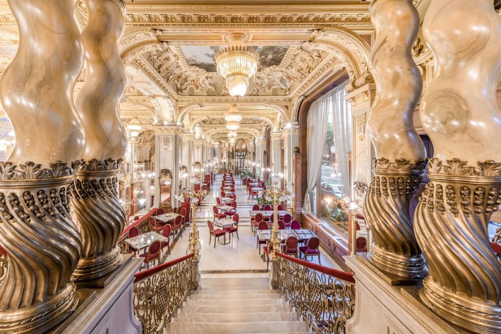 New York Café restaurant in Budapest, Hungary