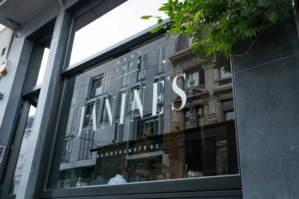 Janine's restaurant in Ghent, Belgium