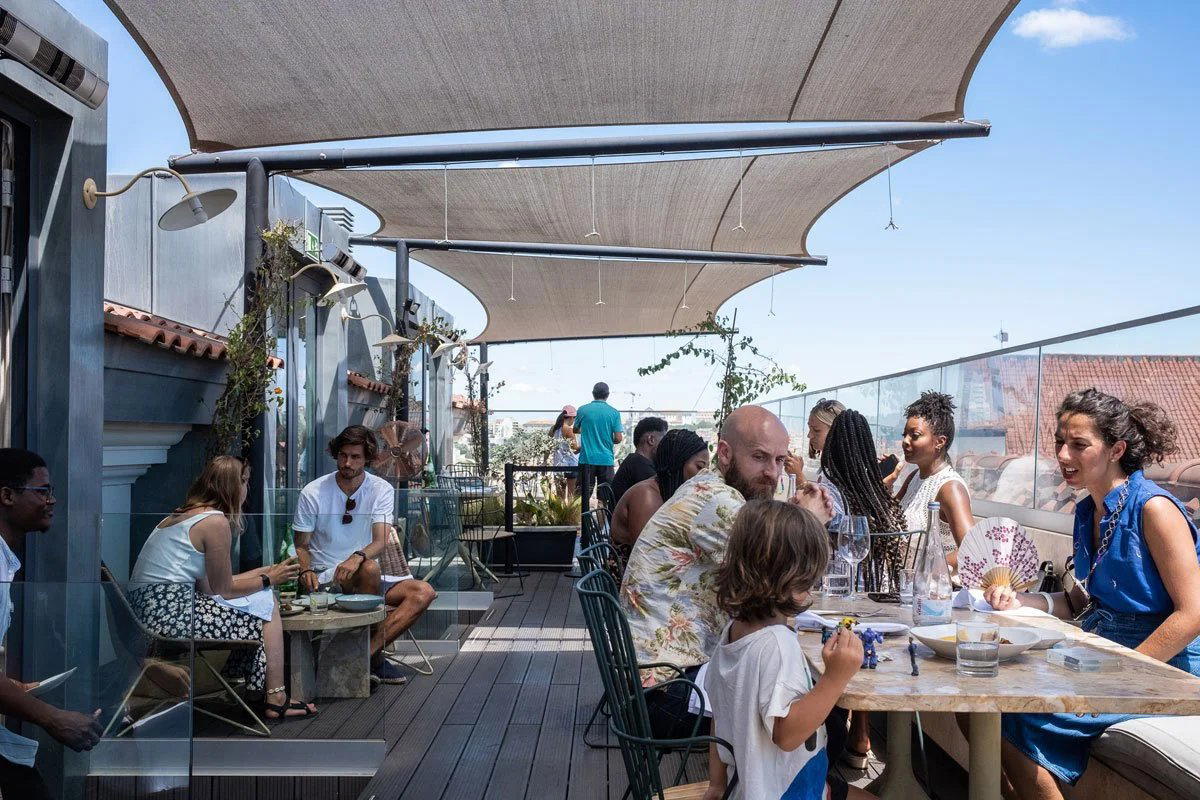 Lumi Rooftop restaurant in Lisbon, Portugal