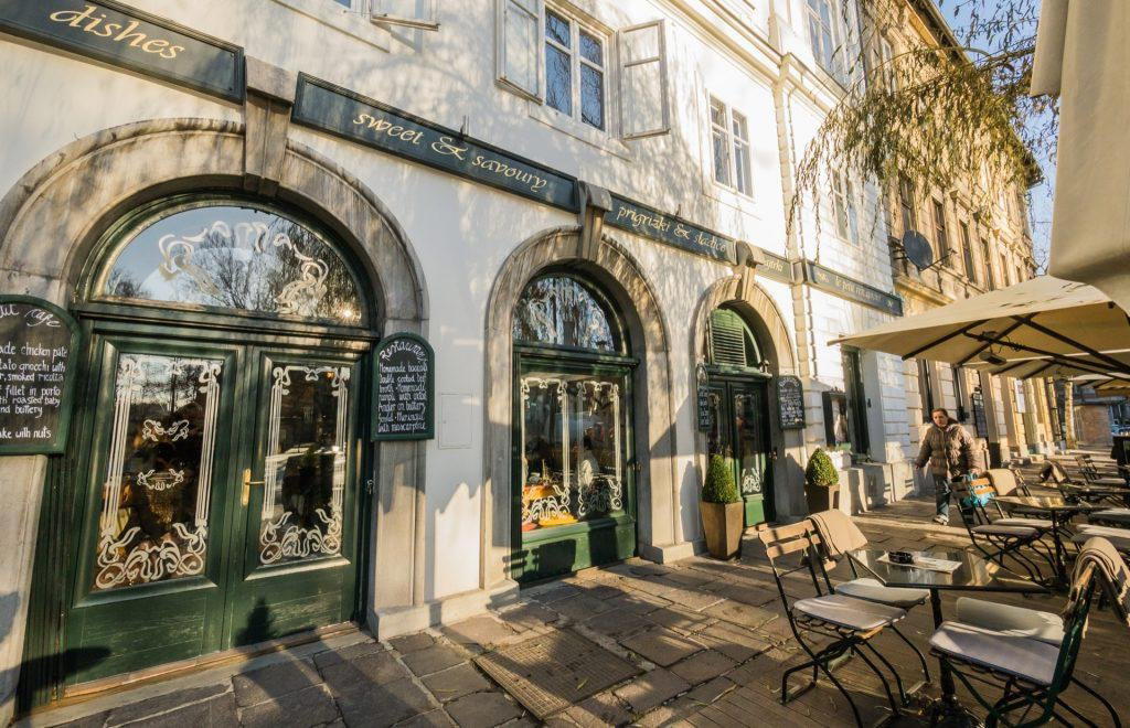 Le Petit Cafe restaurant in Ljubljana, Slovenia