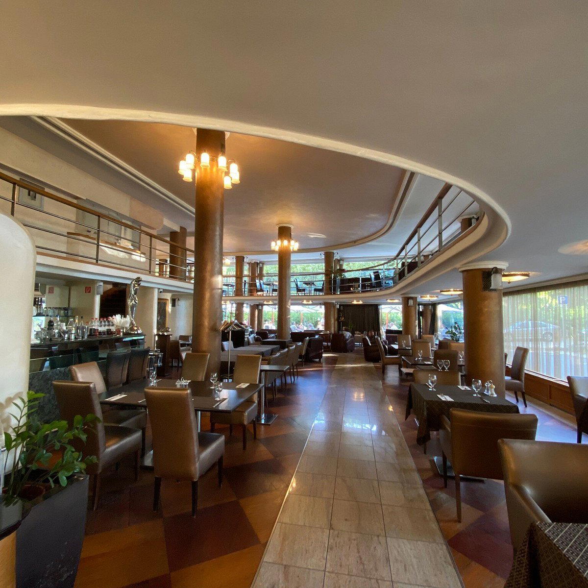 Dunapark restaurant in Budapest, Hungary
