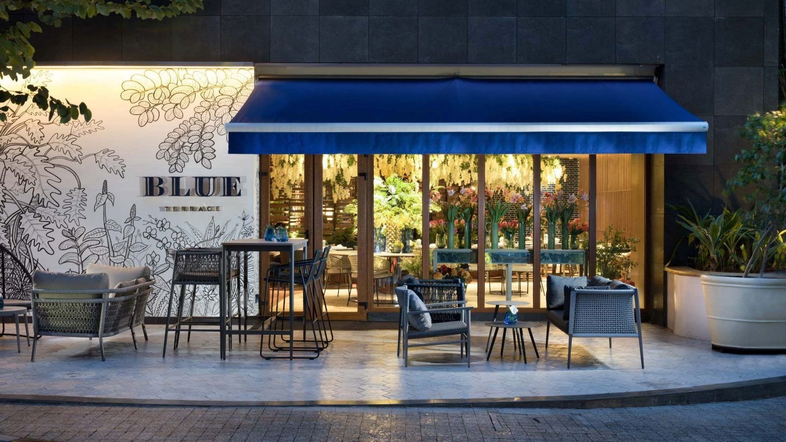 Blue Terrace restaurant in Jakarta, Indonesia