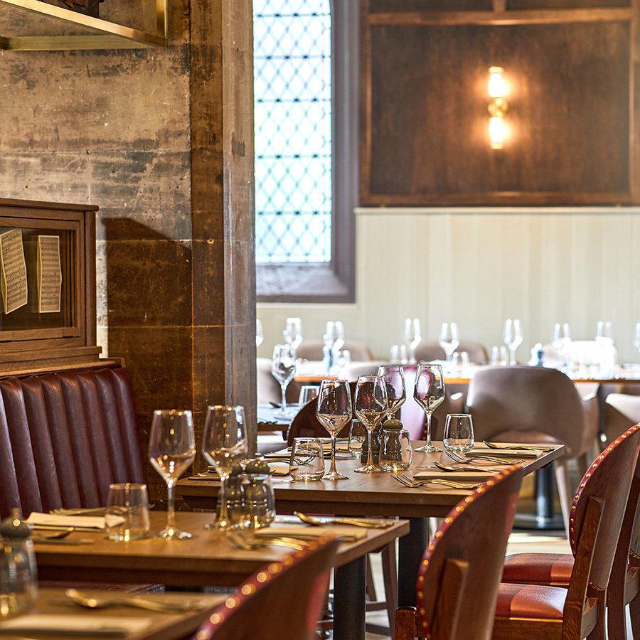 York Minster Refectory restaurant in York, United Kingdom