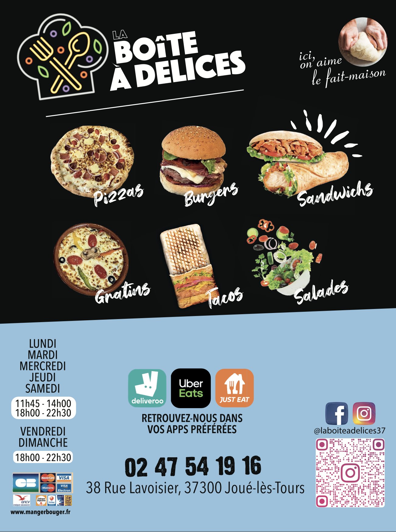La Boîte à Délices, Restaurant in Joue Les Tours