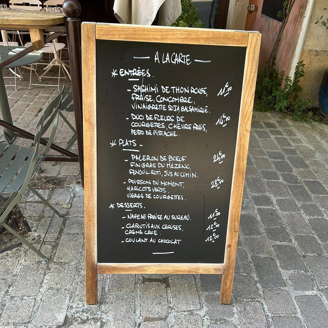 Bistrot Francis restaurant in Bonnieux, France