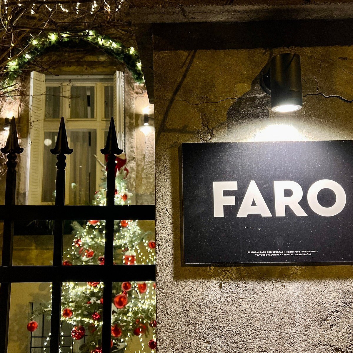 Faro restoran Vračar, Belgrade, Serbia