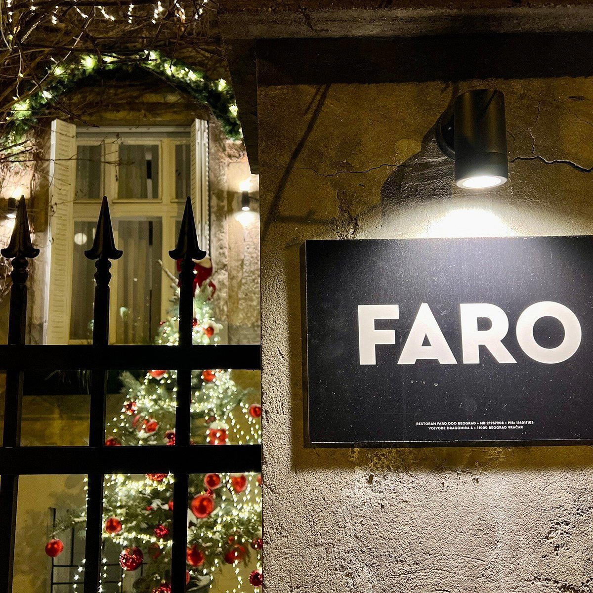Faro restoran Vračar restaurant in Belgrade, Serbia