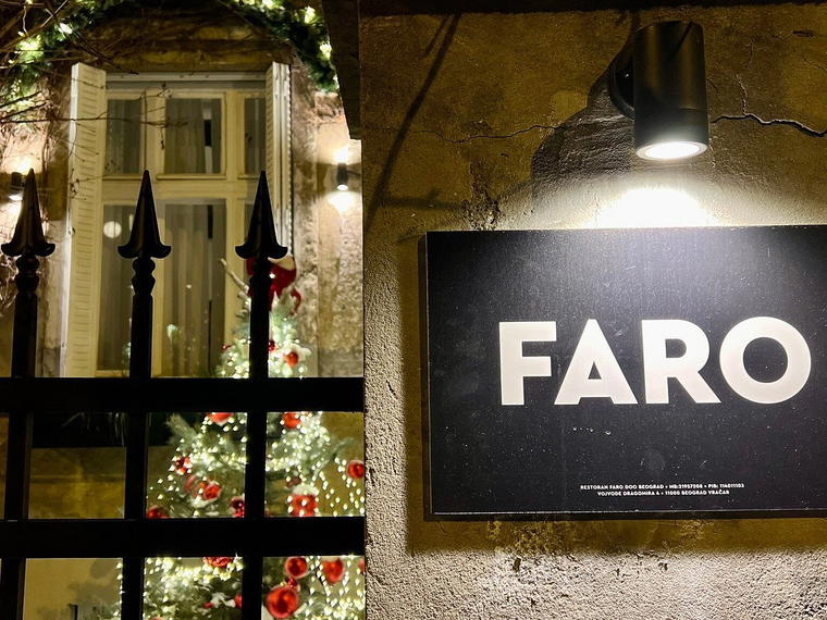 Faro restoran Vračar, Belgrade, Serbia