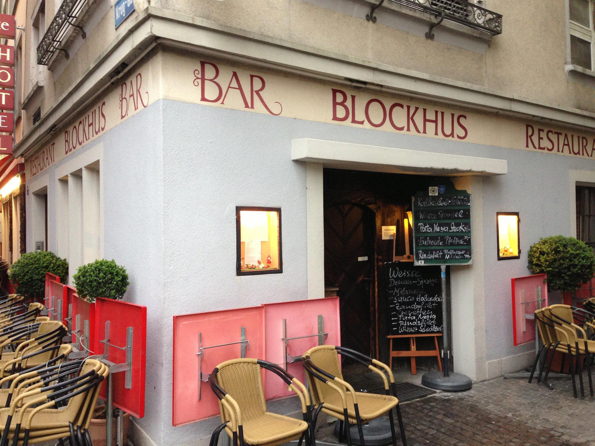 Blockhus restaurant in Zürich, Switzerland