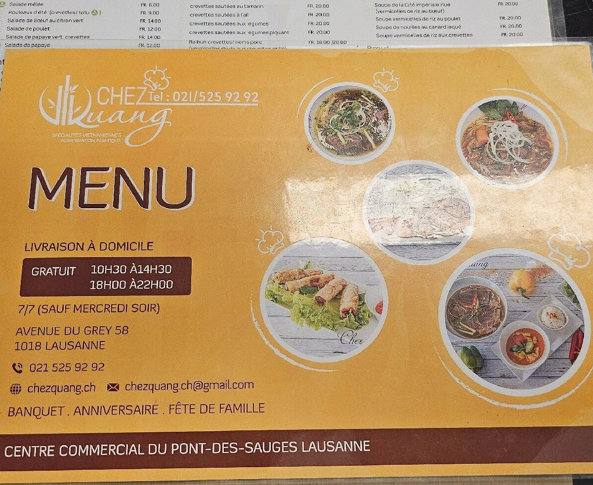 Chez Quang, Restaurant in Lausanne