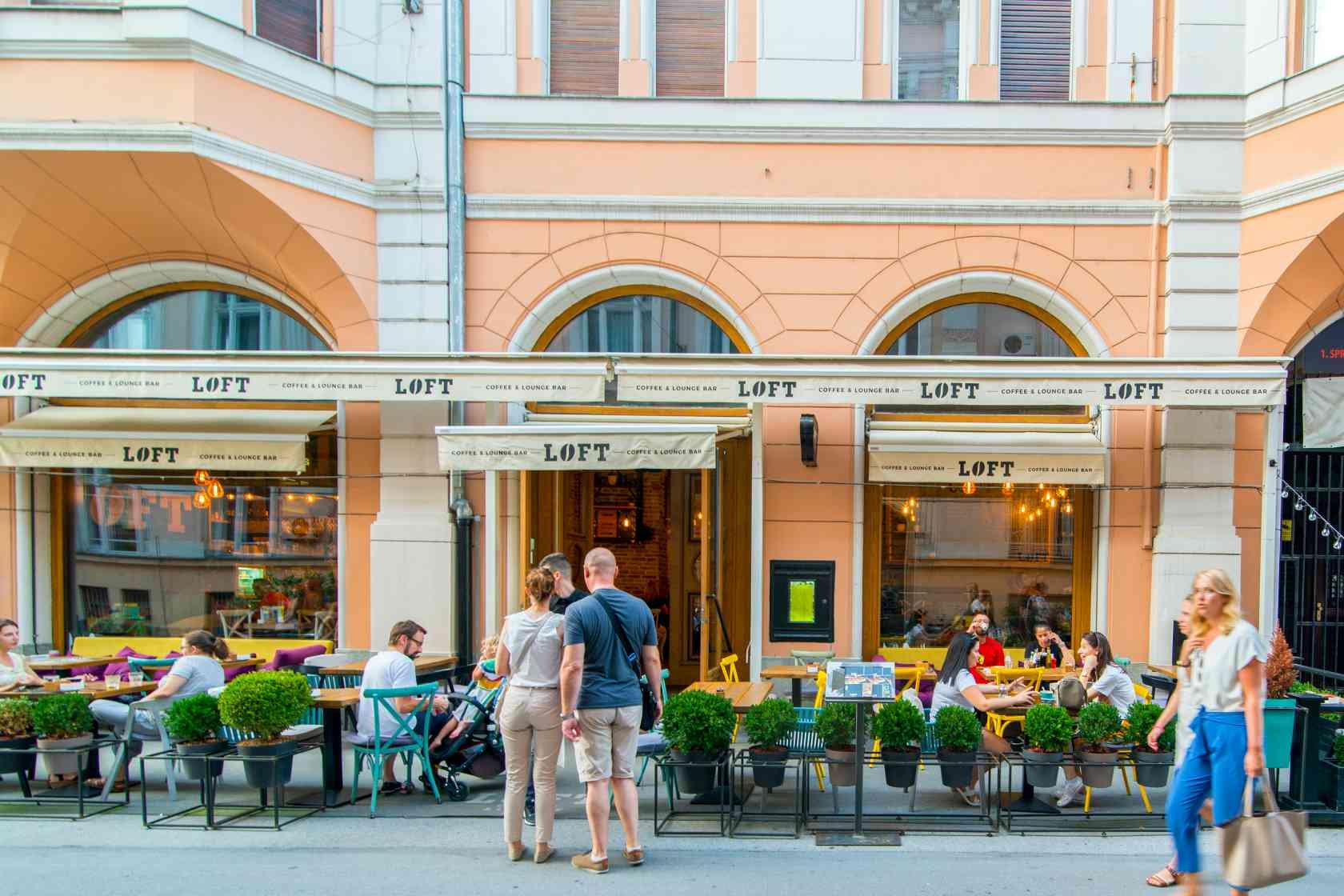 Loft Downtown restaurant in Novi Sad, Serbia