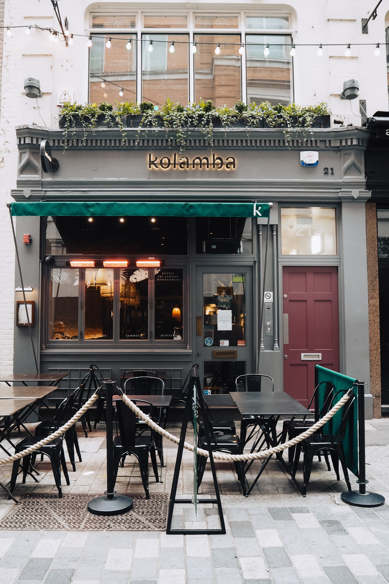 Kolamba restaurant in London, United Kingdom