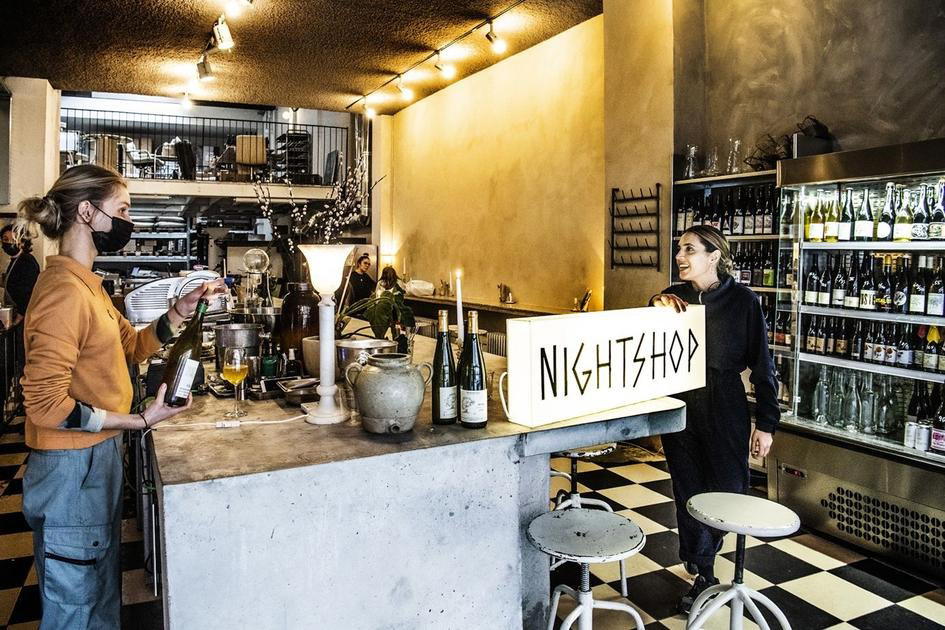Nightshop restaurant in Brussels, Belgium