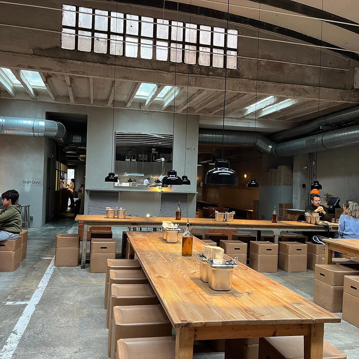 Parking Pizza restaurant in Barcelona, Spain