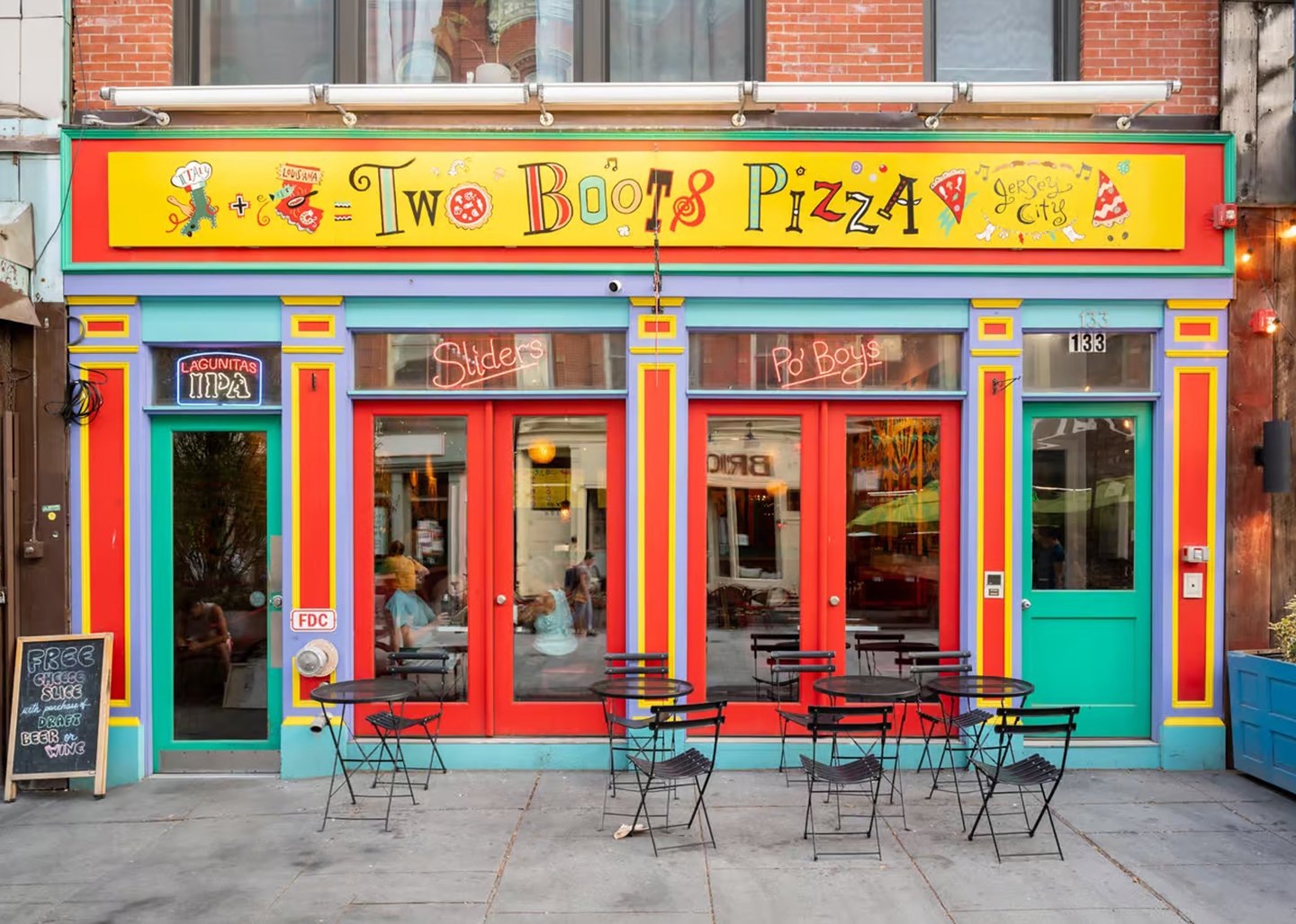 Two Boots Pizza East Village restaurant in New York City, United States