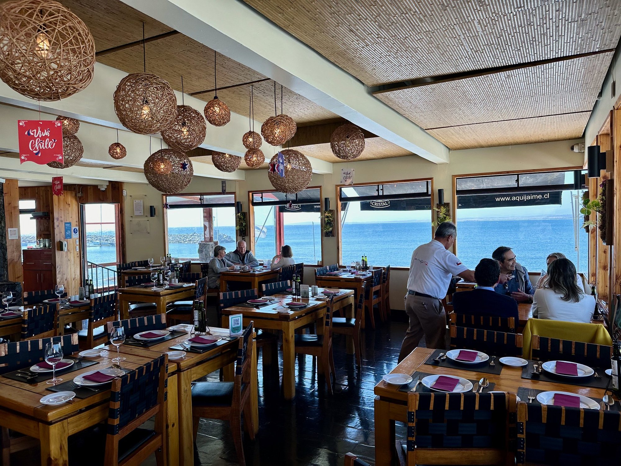 Aquí Jaime restaurant in Concon, Chile