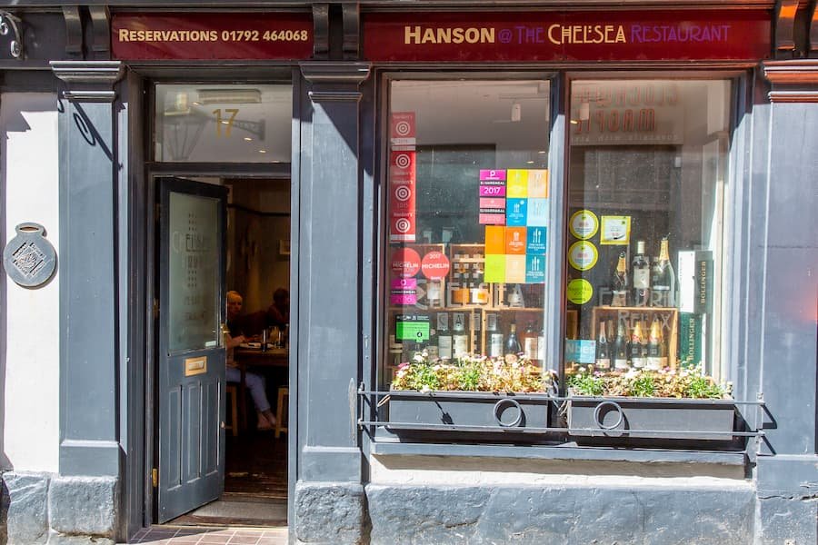 Hanson at the Chelsea restaurant in Swansea, United Kingdom