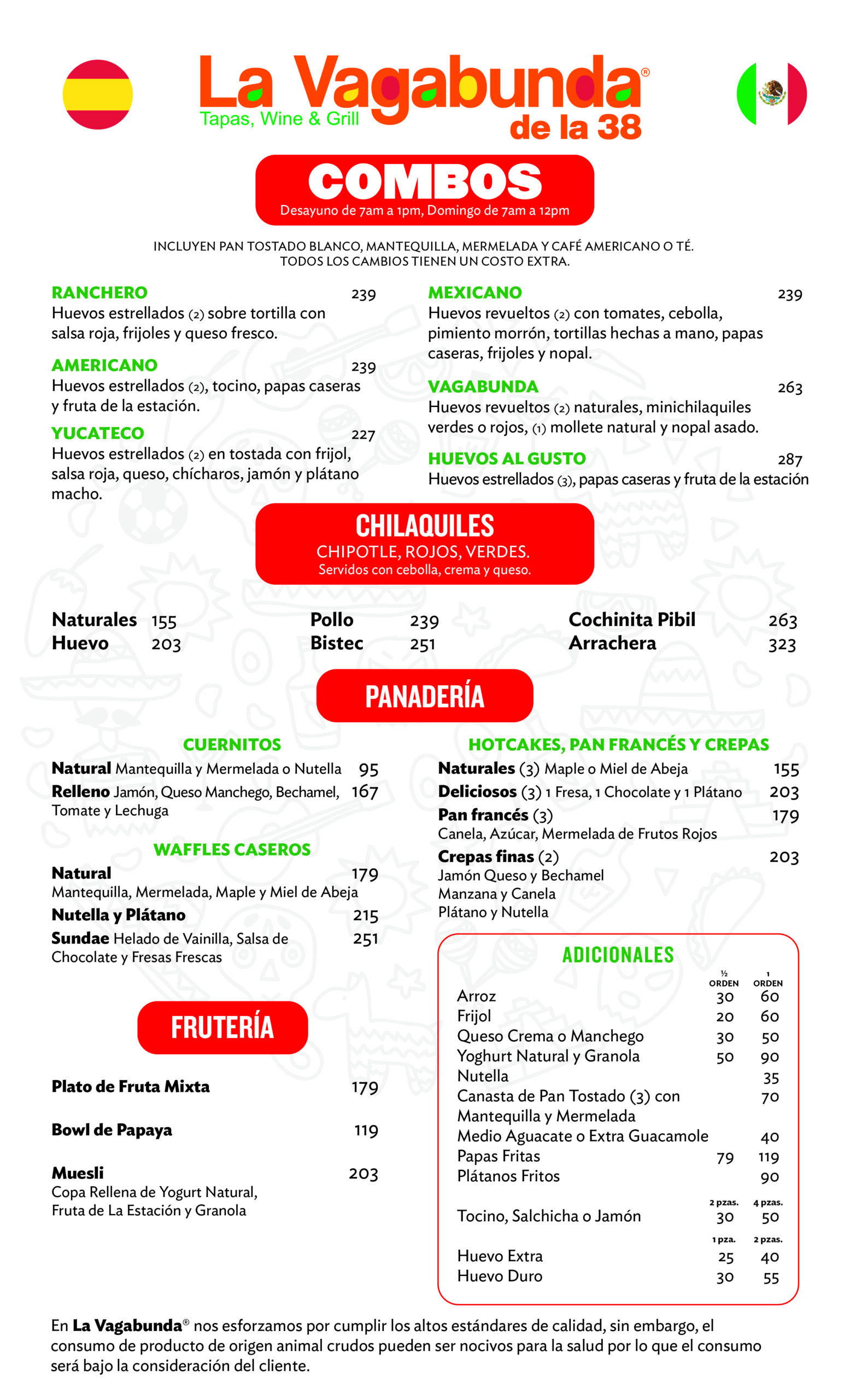 La Vagabunda 38 restaurant in Playa del Carmen, Mexico