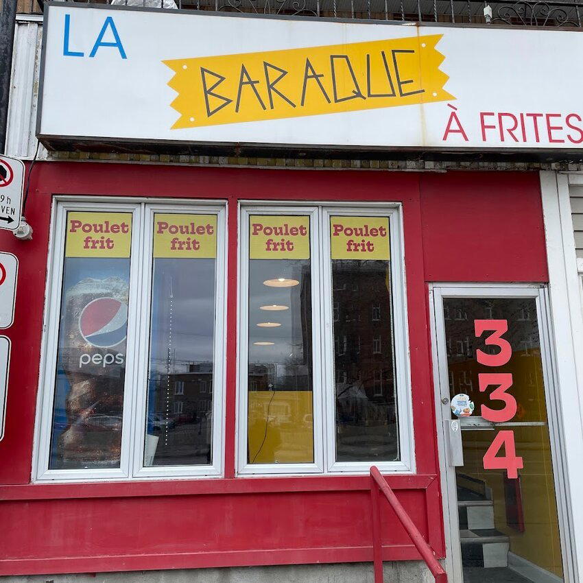 La Baraque à Frites restaurant in Quebec City, Canada