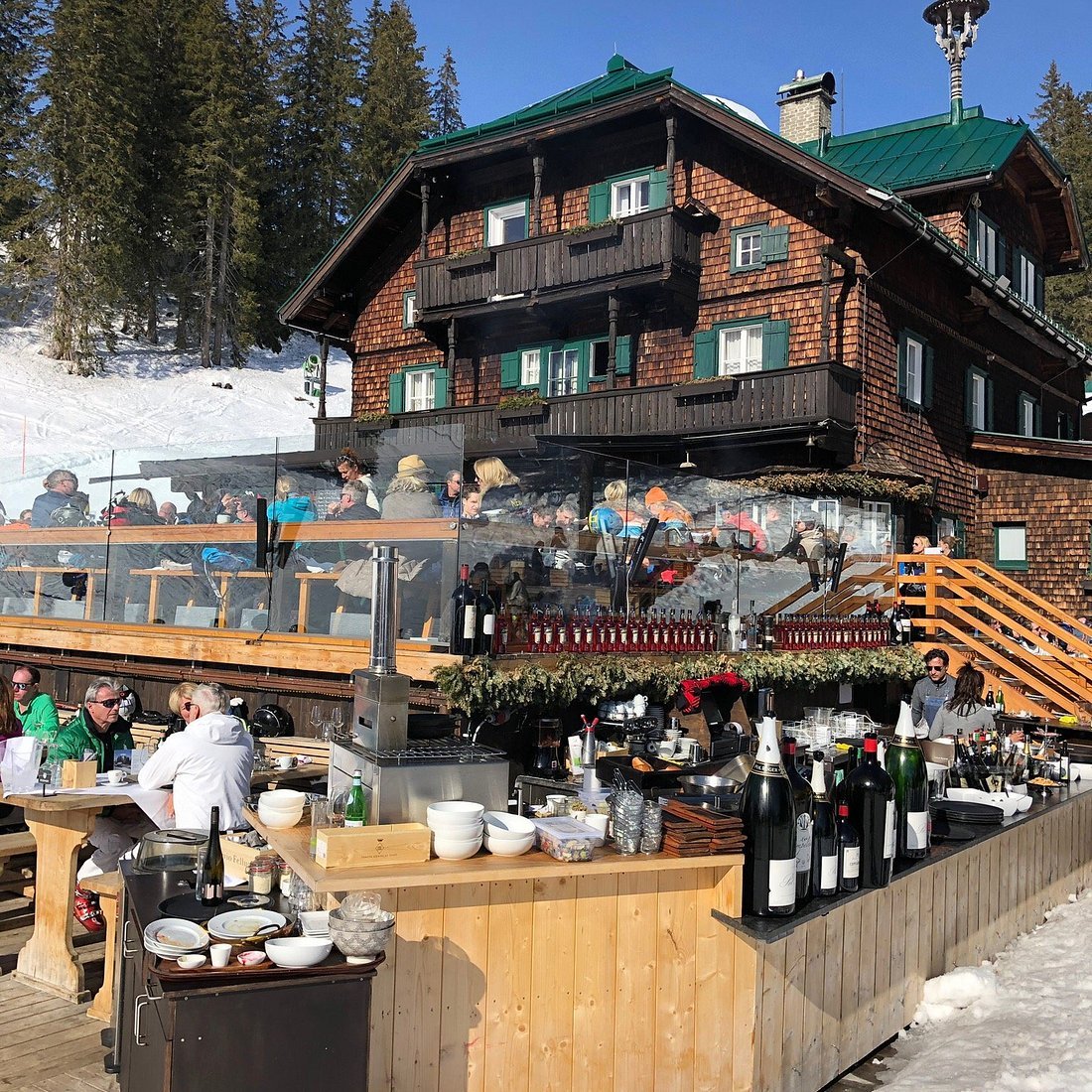 Berggasthof Sonnbühel restaurant in Kitzbühel, Austria